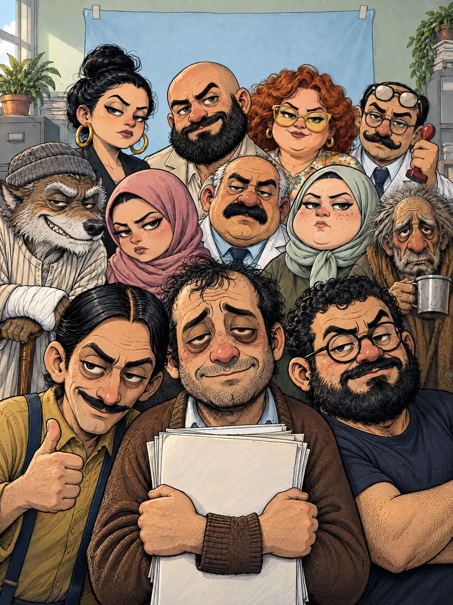 شلة صحاب في سيلفي زحمة